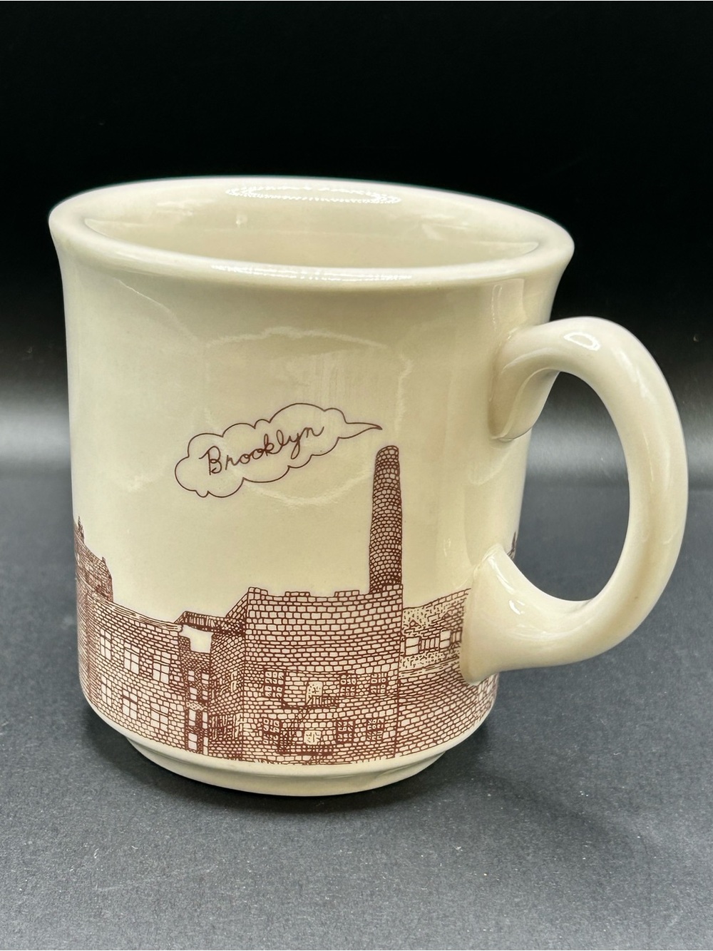 Fishs Eddy Jordan Awan‎ Brooklyn Skyline Restaurantware Mug Cream